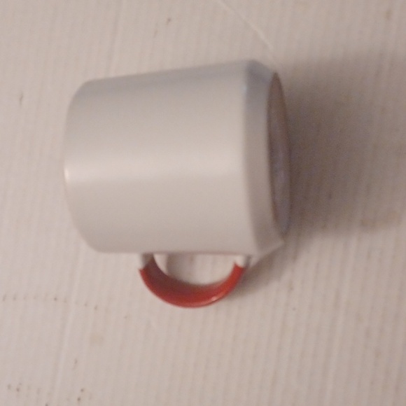 4/$30 Red & White "K" Mug - Picture 4 of 5